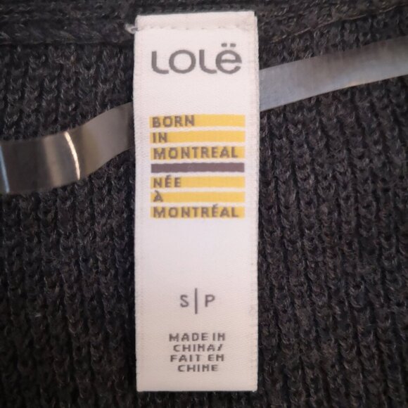 Lole Ladies Dark Grey Lightweight Size Small Open Cardigan - Picture 3 of 10
